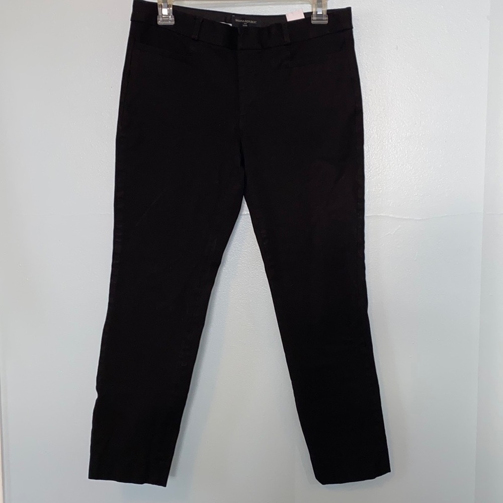 Banana Republic Sloan Slim Ankle Pant - Black - Size 6